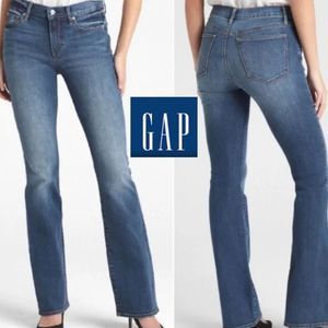 Gap 1969 Perfect Boot Cut Medium Wash Denim Jeans Size 25 Short